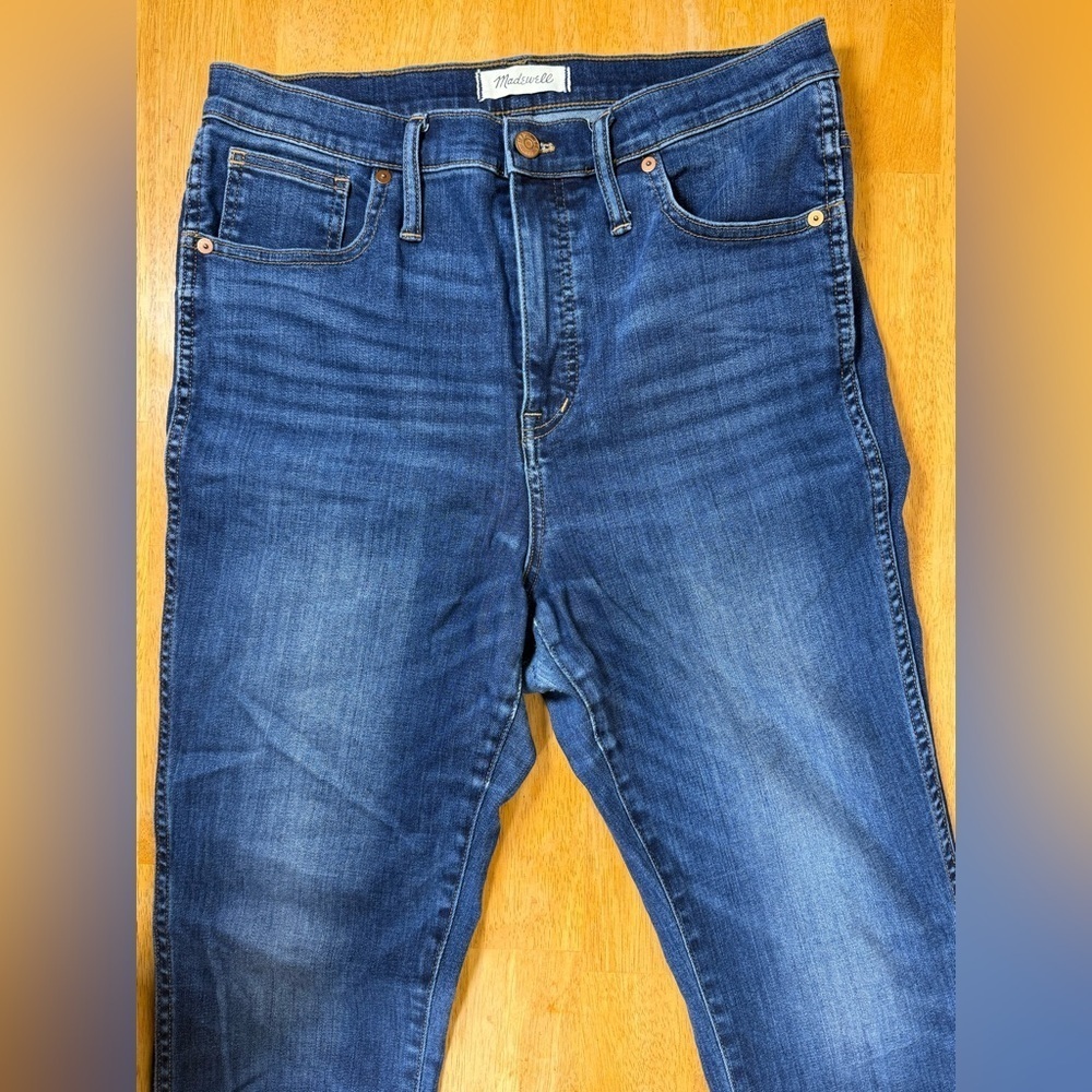 Madewell Women's 10” High Rise Skinny Jeans Size 31 Medium Wash Pockets - Picture 11 of 11